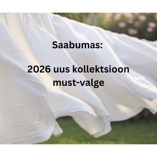 2026 uus kollektsioon must-valge - Saabumas